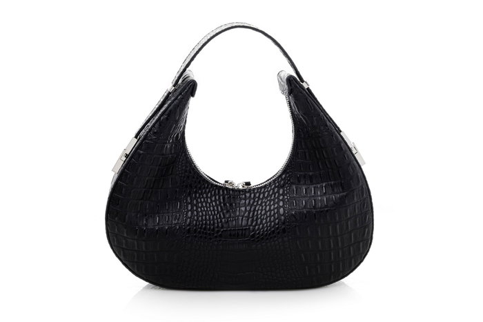 Vince Camuto Bolso Croco Black de Mano Piel Sintética Negro